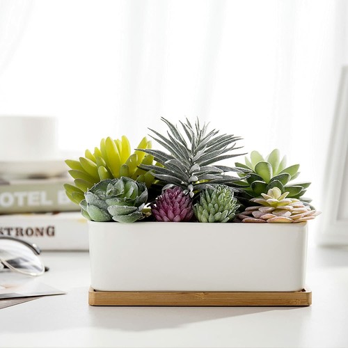 Assorted artificial succulents - artificial,