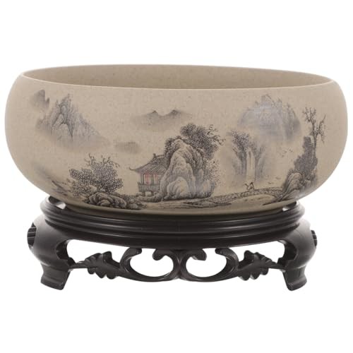 Round lotus bowl planter - bowl,