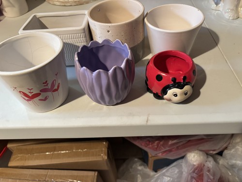Various ceramic planters - ceramic,